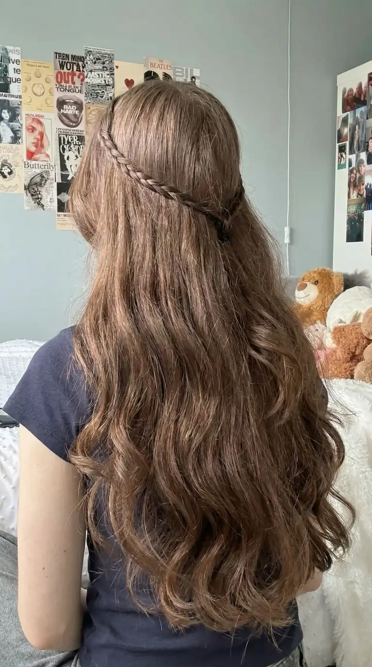 natural spring hairstyles 2026 Soft Half Up Twist With Gentle Length Waves