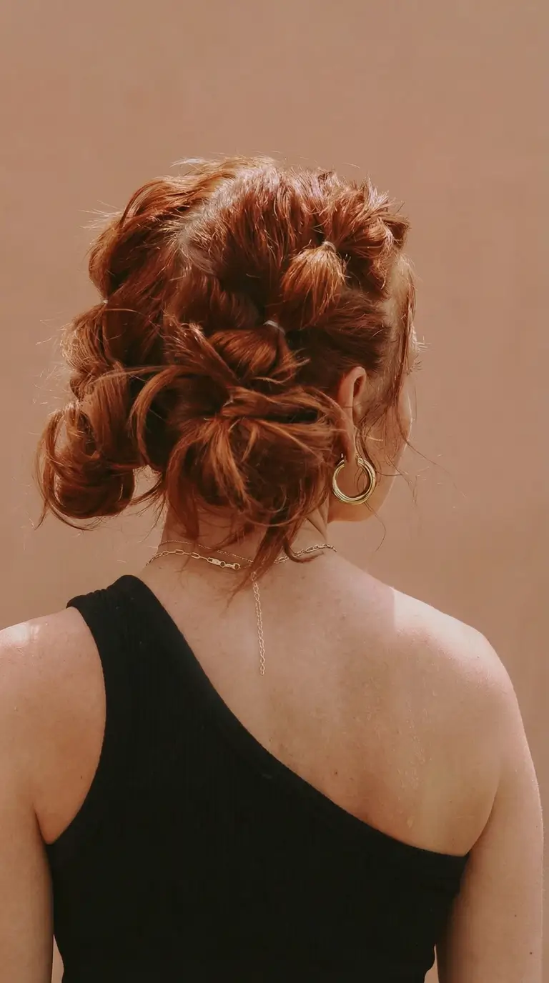 natural spring hairstyles 2026 Textured Low Updo With Soft Spring Volume