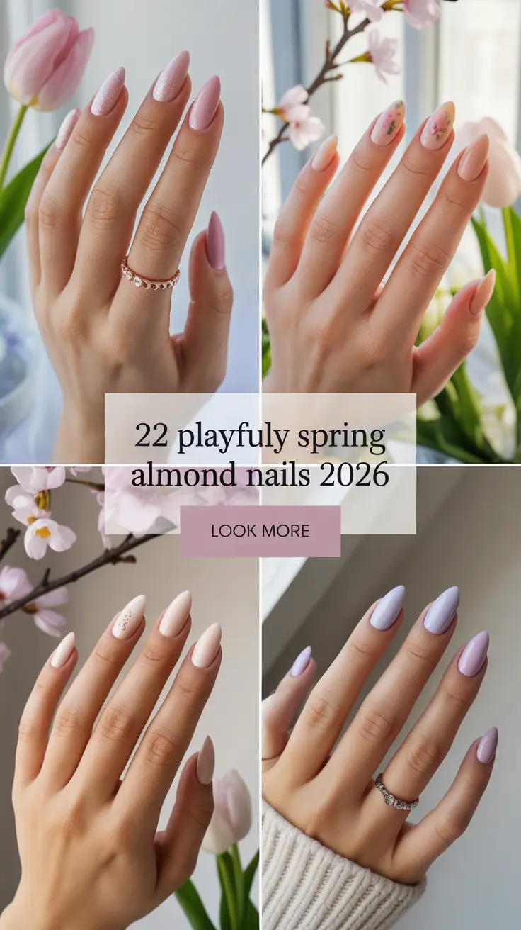 Playful Spring Almond Nails 2026: Fresh Pastel Designs & Cute Inspo Ideas