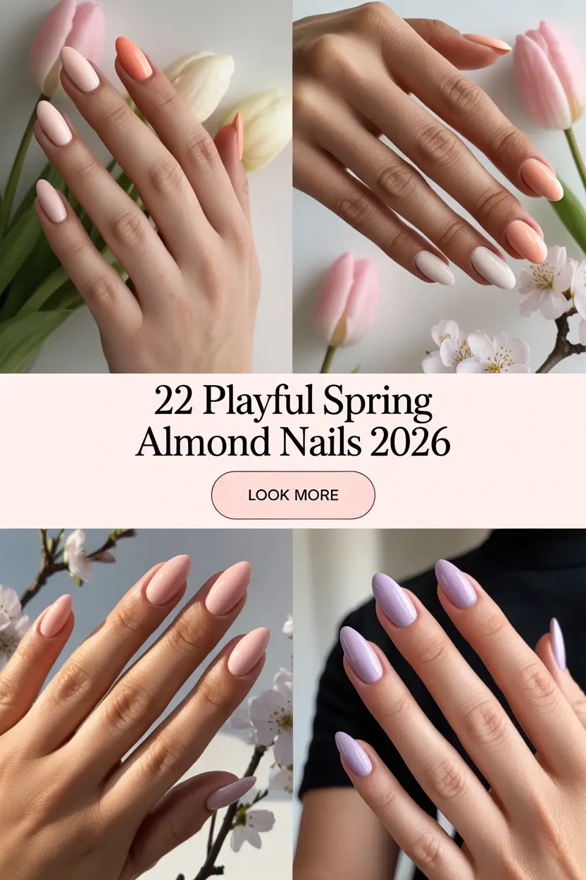 Playful Spring Almond Nails 2026: Fresh Pastel Designs & Cute Inspo Ideas