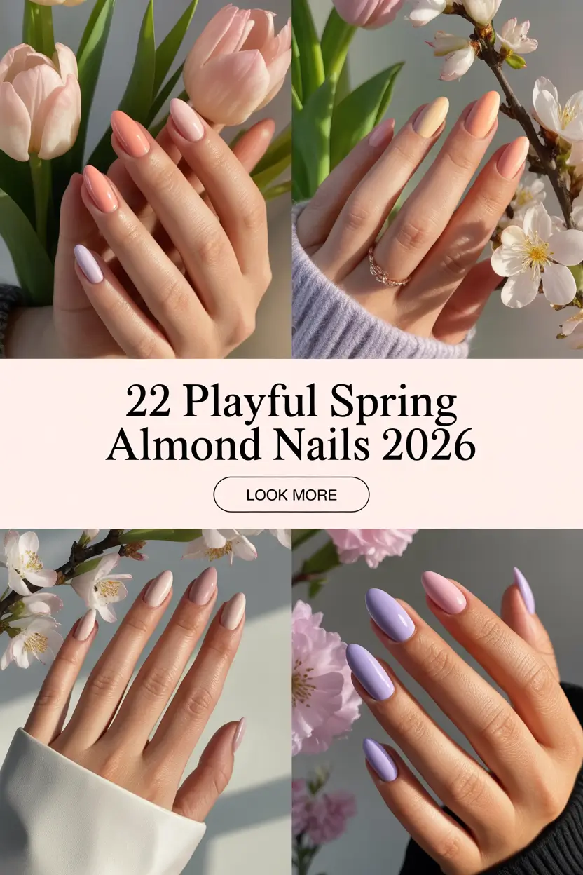 Playful Spring Almond Nails 2026: Fresh Pastel Designs & Cute Inspo Ideas