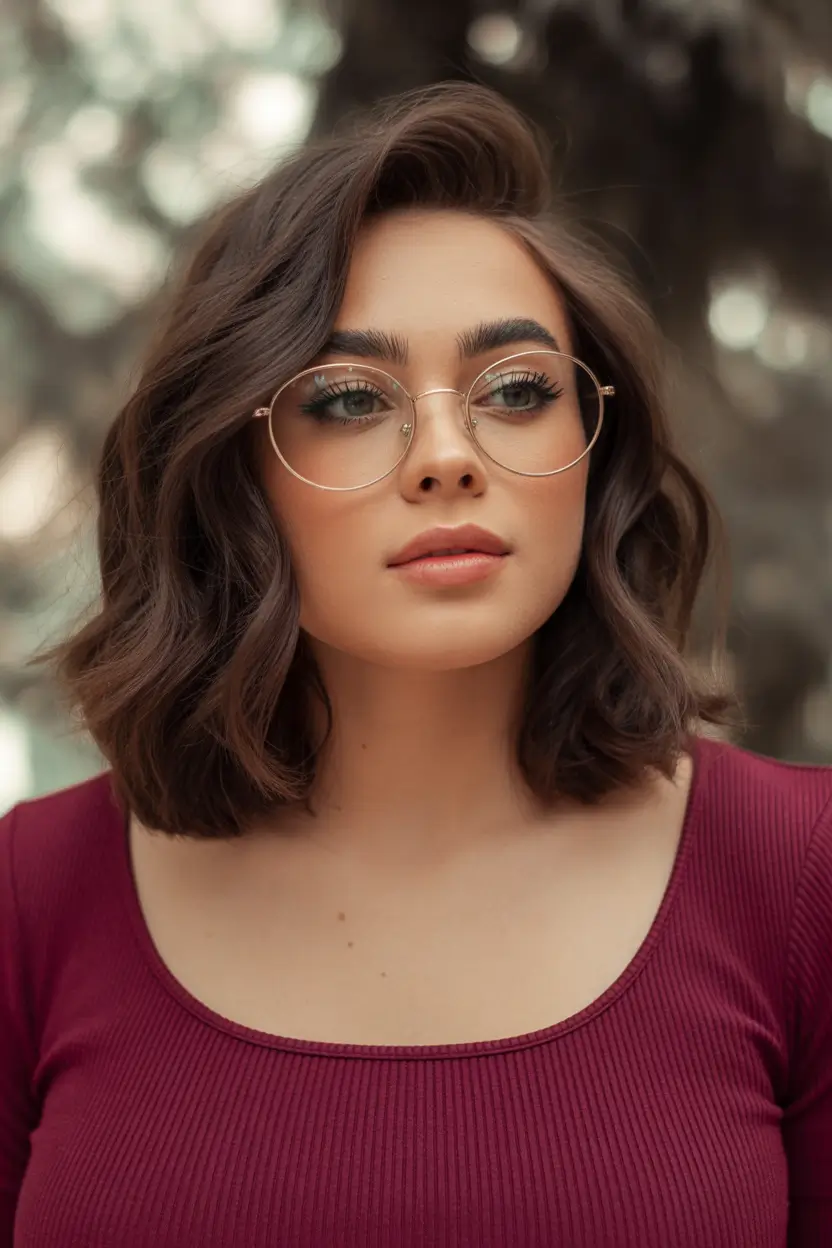 Playful Spring Haircuts for Plus Size Women 2026 Soft Wavy Bob with Gentle Volume