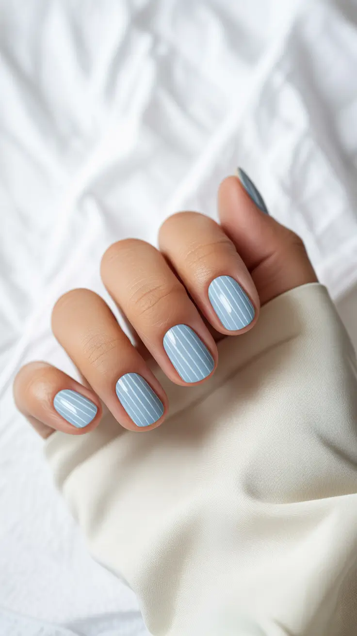 playful spring nail inspo 2026 Striped Sky Short Breeze