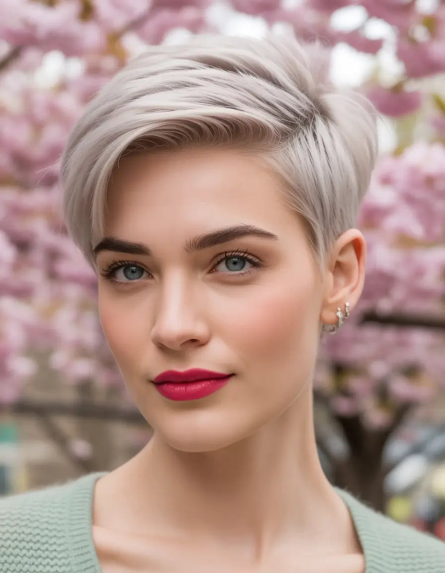 pretty spring pixie 2026 Silver Frost Pixie With Clean Spring Lightness