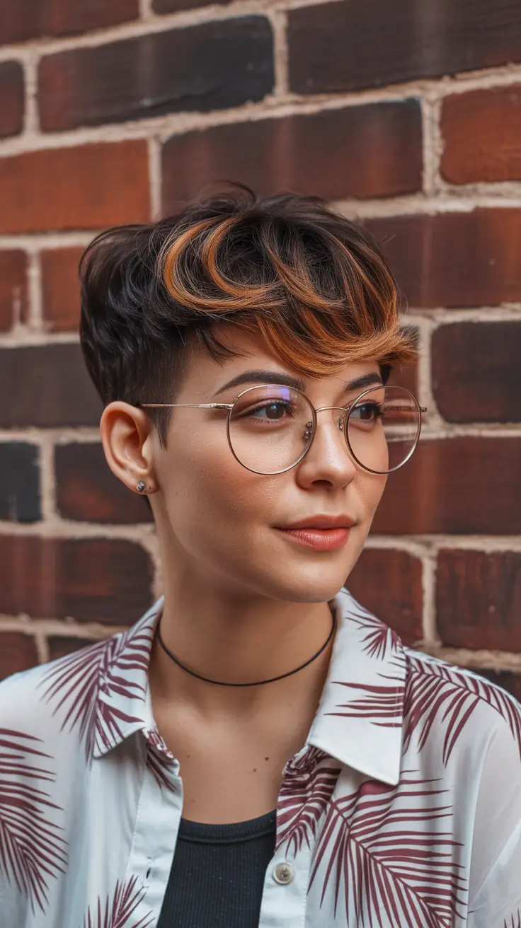 pretty spring pixie 2026 Warm Highlighted Pixie With Playful Fringe Movement