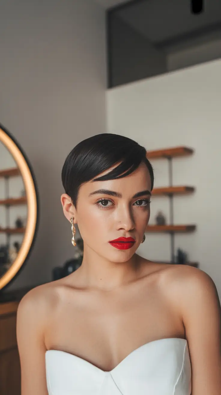 pretty spring pixie 2026 Polished Short Pixie With Sleek Spring Shine