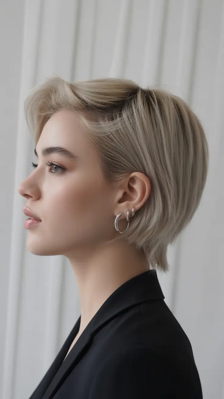 pretty spring pixie 2026 Beige Blonde Pixie With Softly Sculpted Silhouette