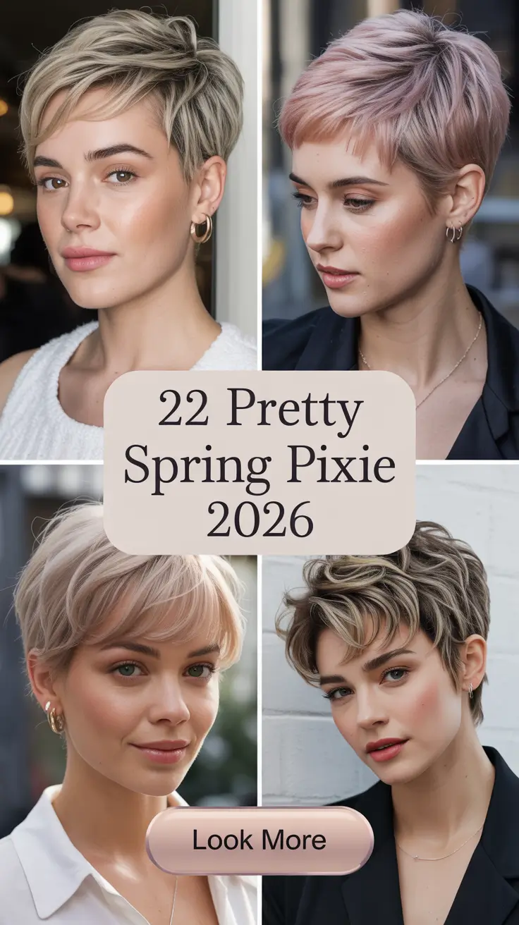 Pretty Spring Pixie 2026: Fresh Cuts, Light Colors & Trendy Spring Aesthetic