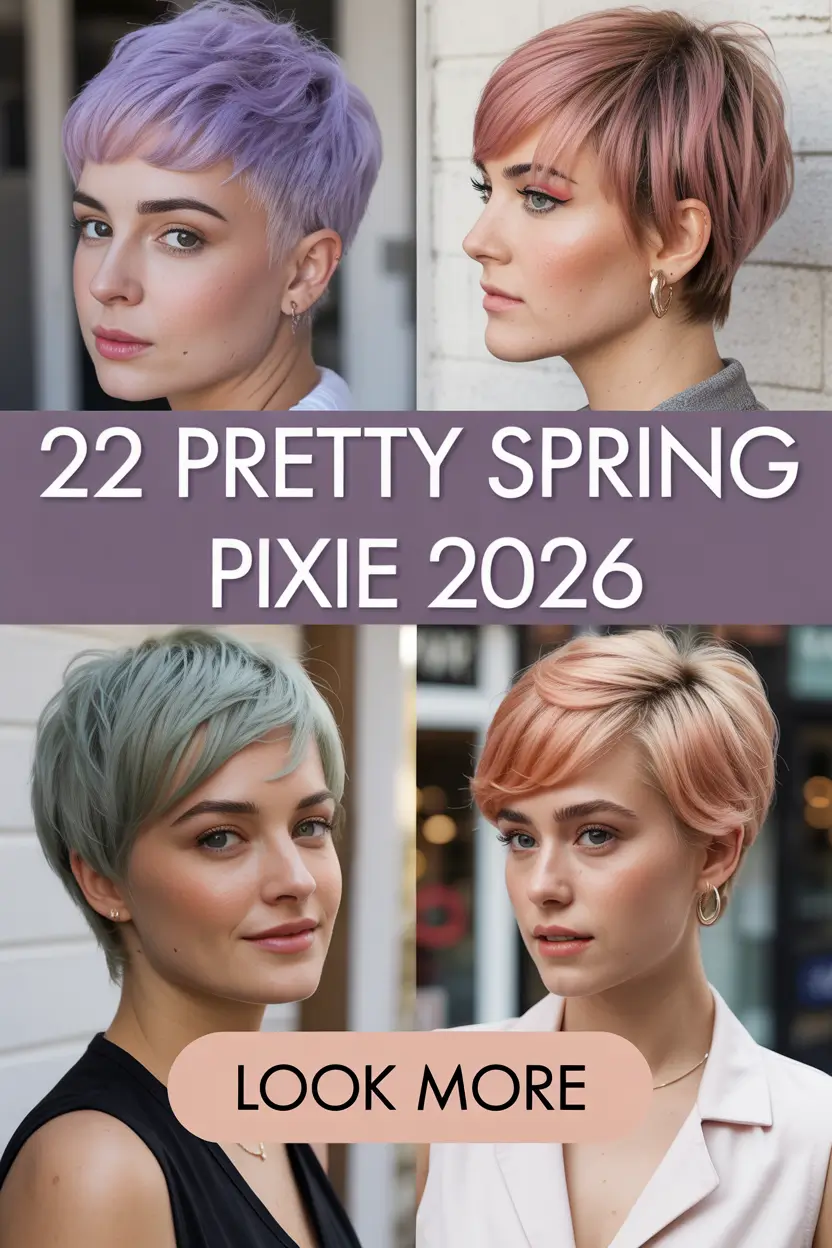 Pretty Spring Pixie 2026: Fresh Cuts, Light Colors & Trendy Spring Aesthetic
