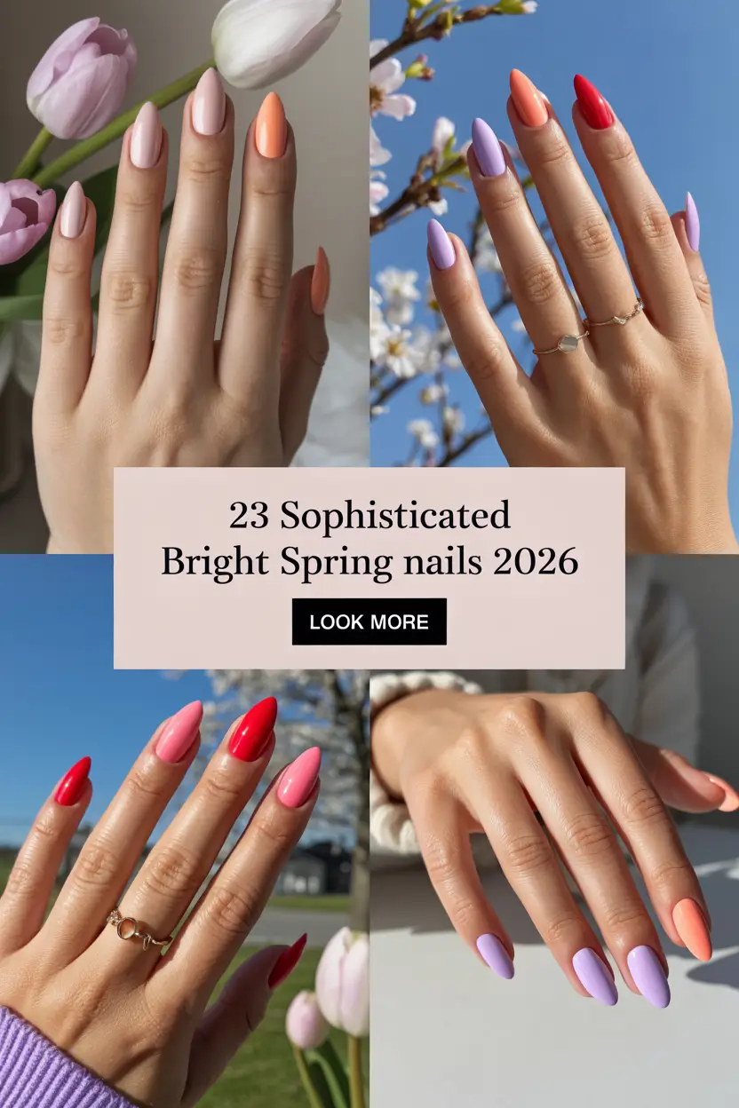 Sophisticated Bright Spring Nails 2026: Fresh Color Palette, Chic Designs & Trendy Ideas