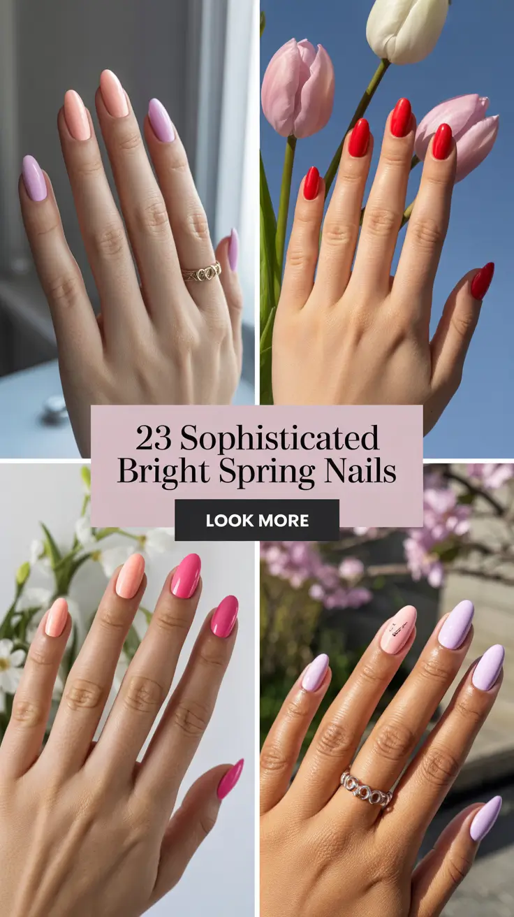 Sophisticated Bright Spring Nails 2026: Fresh Color Palette, Chic Designs & Trendy Ideas