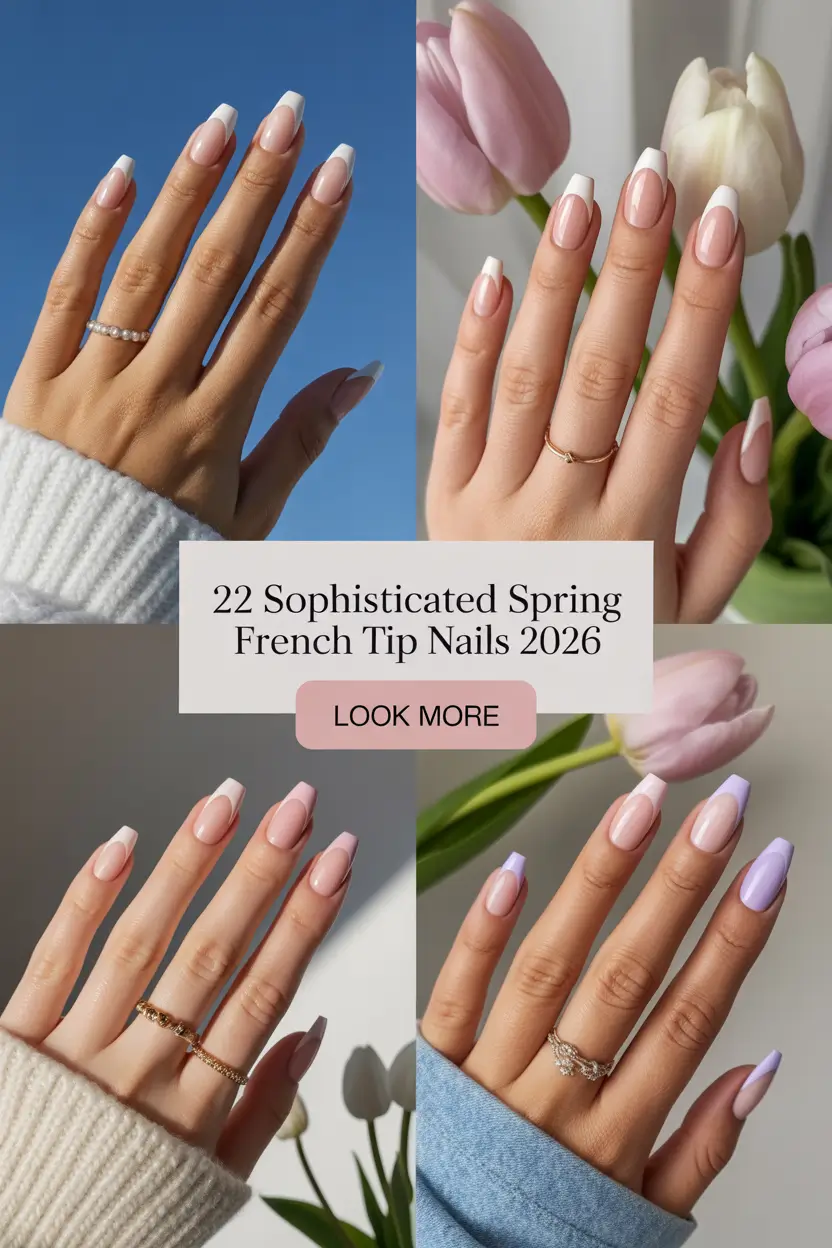 Sophisticated Spring French Tip Nails 2026: Classy, Pretty & Fresh Ideas to Try
