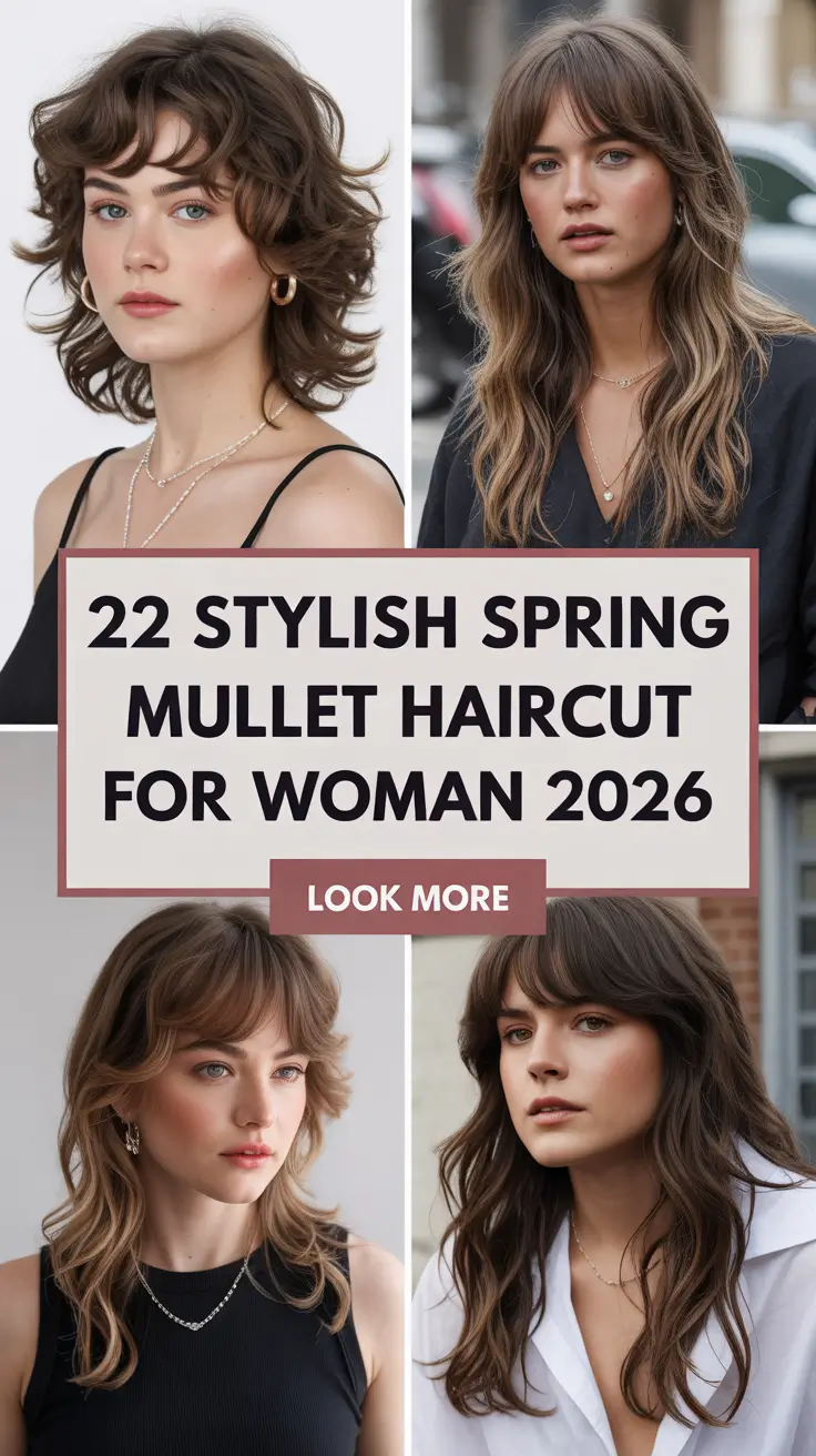 Stylish Spring Mullet Haircut for Woman 2026: The Modern Soft Rebel Era