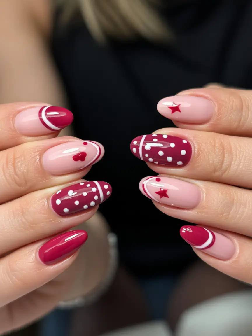 summer spring break nails 2026 Berry Pop Art Nails for a Playful Spring Break Spirit