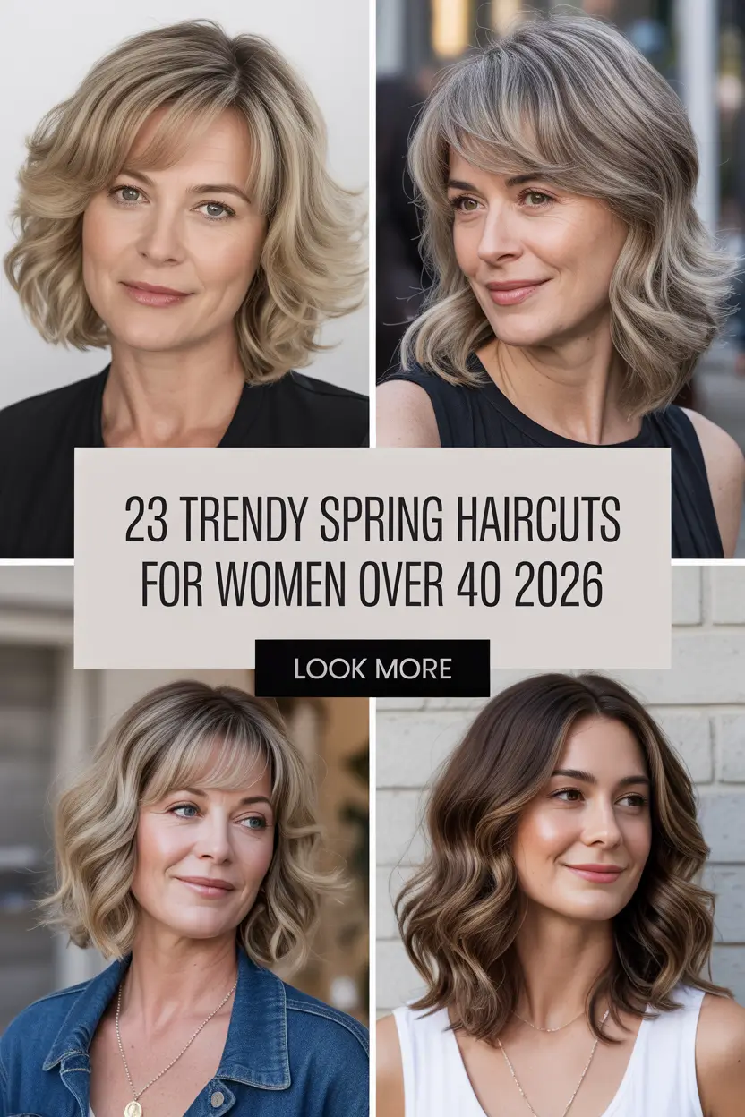 Trendy Spring Haircuts for Women Over 40 2026 That Feel Fresh, Modern & Totally You
