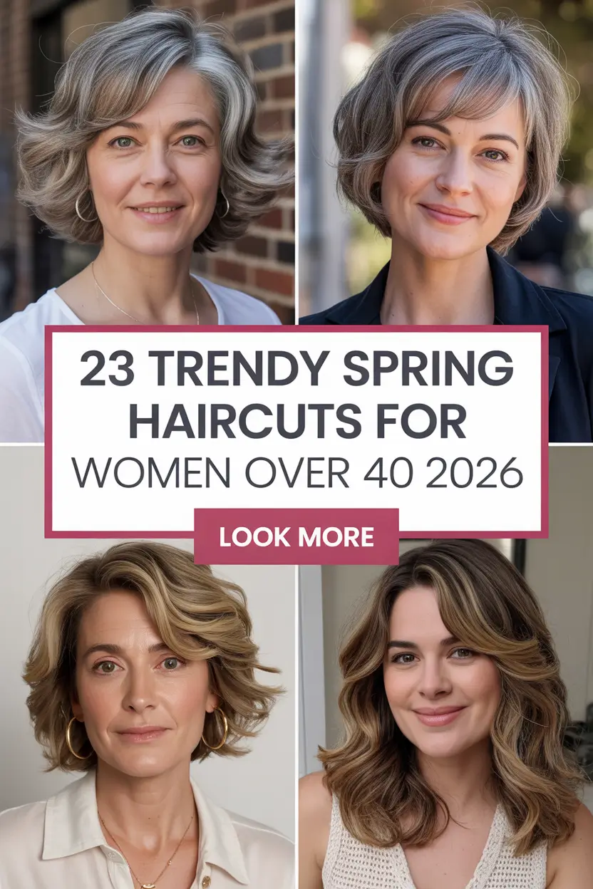 Trendy Spring Haircuts for Women Over 40 2026 That Feel Fresh, Modern & Totally You