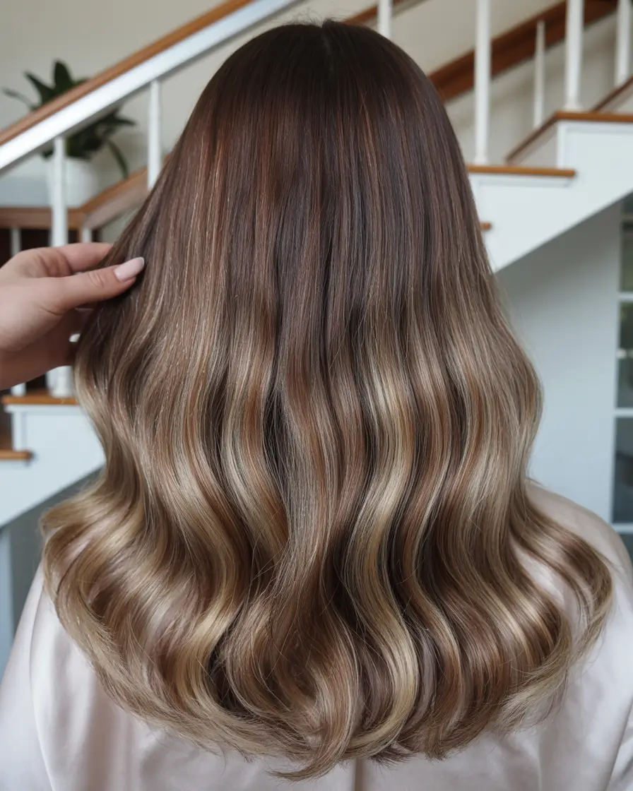 vibrant spring brown hair color 2026 Caramel melt brunette with soft spring radiance