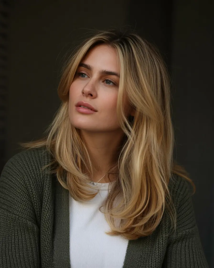 vibrant spring brown hair color 2026 Golden layered brunette with soft movement